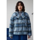 シャギーチェックライダースジャケット | AZUL BY MOUSSY | 詳細画像17