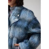 シャギーチェックライダースジャケット | AZUL BY MOUSSY | 詳細画像21
