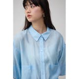 ワイドスリーブ五分袖シアーシャツ | AZUL BY MOUSSY | 詳細画像23 