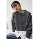 T.GRY | ショートケーブルニットトップス | AZUL BY MOUSSY