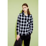 フレンチリネンオンブレーチェックシャツ | AZUL BY MOUSSY | 詳細画像12 