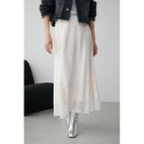O/WHT1 | レースフレアスカート | AZUL BY MOUSSY