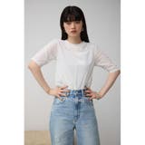 ベロア5分袖トップス | AZUL BY MOUSSY | 詳細画像3 