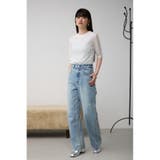 ベロア5分袖トップス | AZUL BY MOUSSY | 詳細画像4 