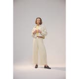 コットンリネンカーブワイドパンツ | AZUL BY MOUSSY | 詳細画像3 