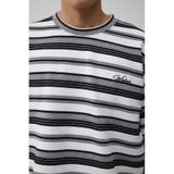 リップルジャガードボーダービッグTEE | AZUL BY MOUSSY | 詳細画像7