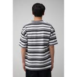リップルジャガードボーダービッグTEE | AZUL BY MOUSSY | 詳細画像6