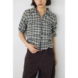 チェックシャーリング半袖シャツ | AZUL BY MOUSSY | 詳細画像1