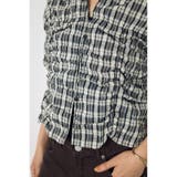 チェックシャーリング半袖シャツ | AZUL BY MOUSSY | 詳細画像8