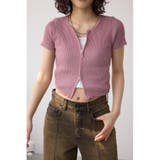 PNK | Wジップショートスリーブ配色リブプルオーバー | AZUL BY MOUSSY