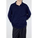 カシミヤミックスポロカラーニットトップス | AZUL BY MOUSSY | 詳細画像14