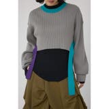 GRY | パネルドレープレイヤードセットニット | AZUL BY MOUSSY