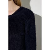 Wジップシャギーカーデセットニットワンピース | AZUL BY MOUSSY | 詳細画像8 