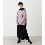 ASYMMETRY NECK LOOSE TOPS | AZUL BY MOUSSY | 詳細画像34