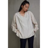 スキッパーギャザーブラウス | AZUL BY MOUSSY | 詳細画像2