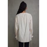 スキッパーギャザーブラウス | AZUL BY MOUSSY | 詳細画像6