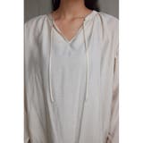 スキッパーギャザーブラウス | AZUL BY MOUSSY | 詳細画像7