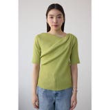 ドレープデザイン5分袖リブニット | AZUL BY MOUSSY | 詳細画像24 