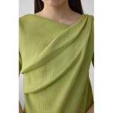 ドレープデザイン5分袖リブニット | AZUL BY MOUSSY | 詳細画像27 