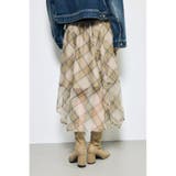 シアーチェックハンカチーフヘムスカート | AZUL BY MOUSSY | 詳細画像11 