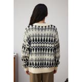 柄シャギーニットカーディガン | AZUL BY MOUSSY | 詳細画像6 