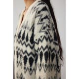 柄シャギーニットカーディガン | AZUL BY MOUSSY | 詳細画像8 