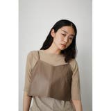 FAUX LEATHER BUSTIER SET TOPS | AZUL BY MOUSSY | 詳細画像10