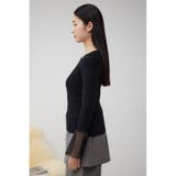 袖シアーフレアニットトップス | AZUL BY MOUSSY | 詳細画像16