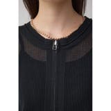 Wジップメッシュニットカーディガン | AZUL BY MOUSSY | 詳細画像19