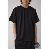 BLK | C/TネックジャガードシリコンネームTシャツ | AZUL BY MOUSSY