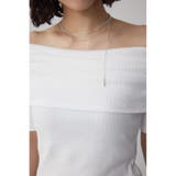 オフショルダーリブトップス | AZUL BY MOUSSY | 詳細画像7 