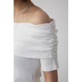 オフショルダーリブトップス | AZUL BY MOUSSY | 詳細画像9 