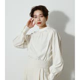 PIPING DESIGN BLOUSE | AZUL BY MOUSSY | 詳細画像1