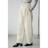 L/BEG1 | ベルトタックワイドパンツ | AZUL BY MOUSSY