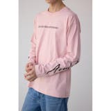 L/PNK1 | AZULBYMOUSSYロゴ長袖Tシャツ | AZUL BY MOUSSY