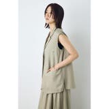 リネンブレンドテーラードベスト | AZUL BY MOUSSY | 詳細画像26 