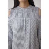 オープンショルダーケーブルニット | AZUL BY MOUSSY | 詳細画像34