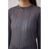 シアーランダムリブニットトップス | AZUL BY MOUSSY | 詳細画像27