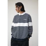 BIG BORDER RUGGER SHIRT | AZUL BY MOUSSY | 詳細画像20 
