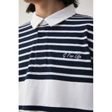 BIG BORDER RUGGER SHIRT | AZUL BY MOUSSY | 詳細画像25 