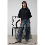 ワイドスリーブ五分袖ツイルシャツ | AZUL BY MOUSSY | 詳細画像13 