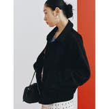 フェイクレザー/スエード2WAYファー付ブルゾン | AZUL BY MOUSSY | 詳細画像21
