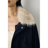 フェイクレザー/スエード2WAYファー付ブルゾン | AZUL BY MOUSSY | 詳細画像28