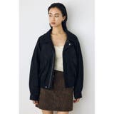 フェイクレザー/スエード2WAYファー付ブルゾン | AZUL BY MOUSSY | 詳細画像32