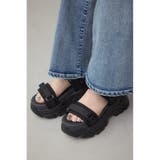 BLK | ラインストーンスニーカーソールサンダル | AZUL BY MOUSSY