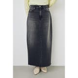 L/BLK1 | デニムロングスカート | AZUL BY MOUSSY