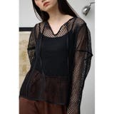 BLK | パターンメッシュプルオーバー | AZUL BY MOUSSY