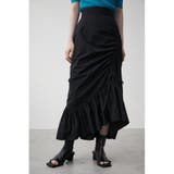 ASYMMETRY FRILL GATHER SKIRT | AZUL BY MOUSSY | 詳細画像2