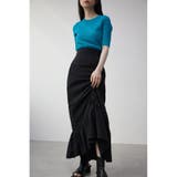 ASYMMETRY FRILL GATHER SKIRT | AZUL BY MOUSSY | 詳細画像4
