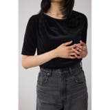 BLK | ベロアカットトップス | AZUL BY MOUSSY